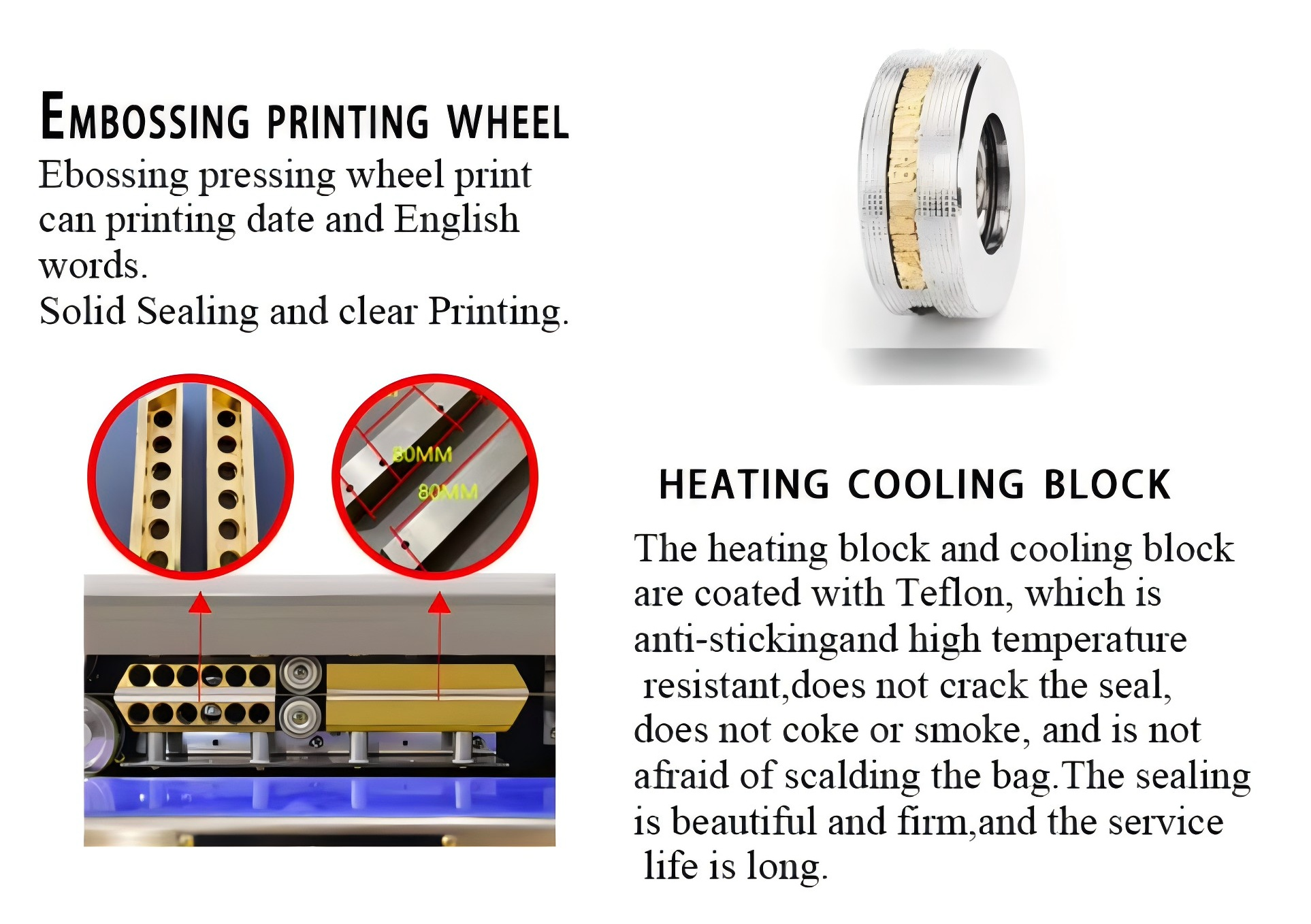 HIPAC FRL150 A/S Heightened Continuous Sealing Semi Automatic PE Bag Foil Sealing Machine