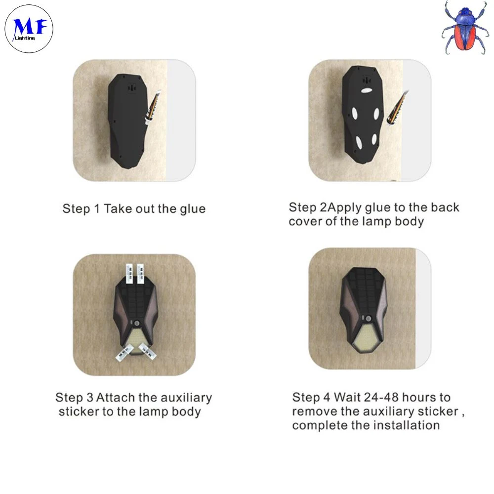 Наружное освещение Охранное освещение Садовое освещение водонепроницаемое IP65 CE RoHS Хорошее качество Солнечные огни Наружное светодиодное освещение С наступлением рассвета до рассвета