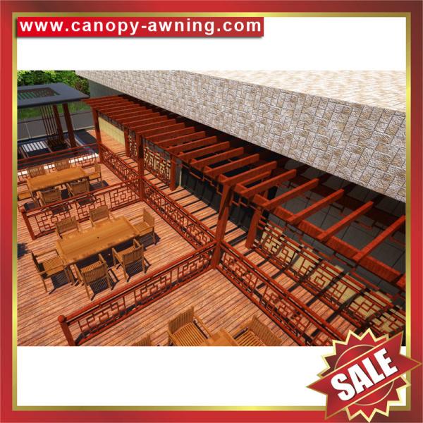 public garden park decoration wood style aluminium aluminum metal grape trellis Pergola vine grids sunshade shelter