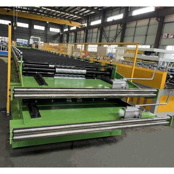Galvanized Steel Coating Roof Panel Roll Forming Machine 380V High Speed 5.5kw
