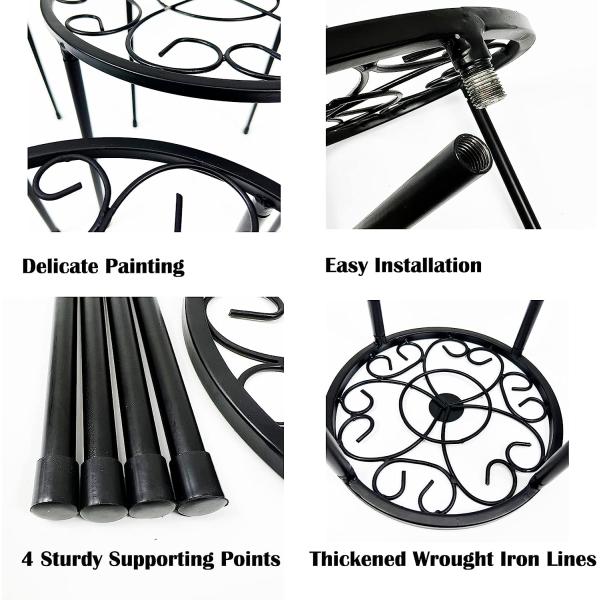 Винтажный дизайн стиль Металлические цветочные горшки Порошковые покрытые плантаторы для садового домашнего дисплея