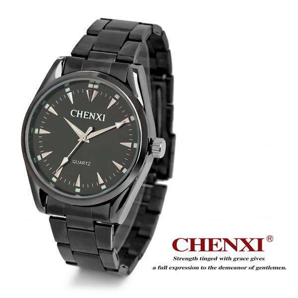 Black Gun 006A Pewter Analog Pointer Original Japan Movt Stainless Steel Watches Man OEM Quartz Men Watch