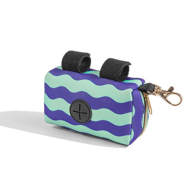 Amazon hot selling neoprene Dog Pet  waste Poop waterproof Bag pet Dispenser bag  folded Pet Travel Accessories with hook
