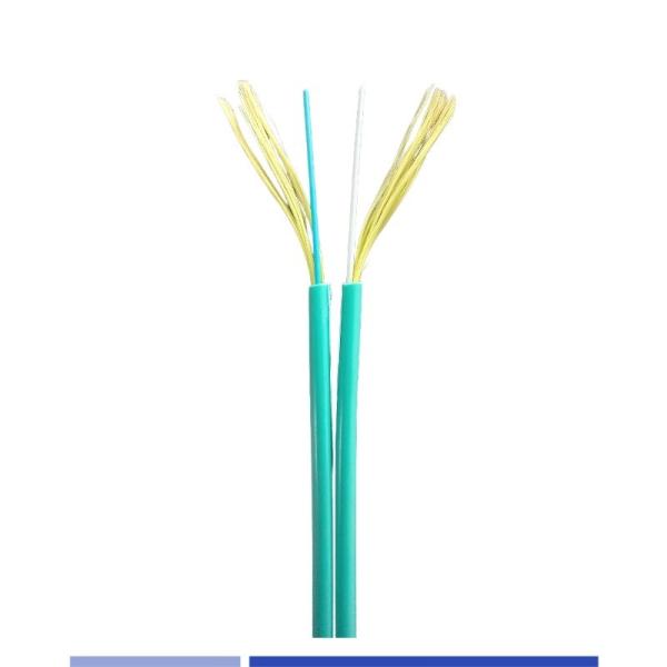 Indoor Fiber Optic Cable ZipCord Duplex OM3 50/125um LSZH Jacket 2.0mm Lightweight