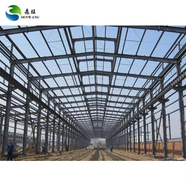 Prefabricated Light Steel Structure Building , Prefab Structural Steel Construction Warehouse
