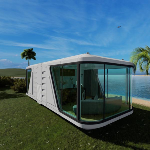 Intelligent Access Control System Entrance Door Space Container Capsule Room For Commercial In Modular Outdoor Hotel