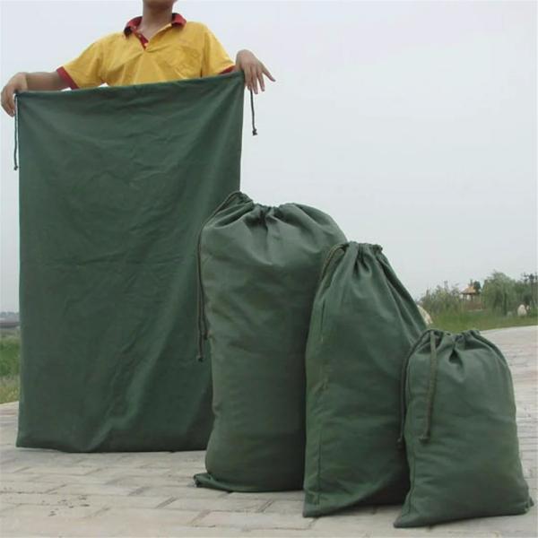 Promotional Organic Canvas Brush Cotton Drawstring Dust Bag Bulk Customized