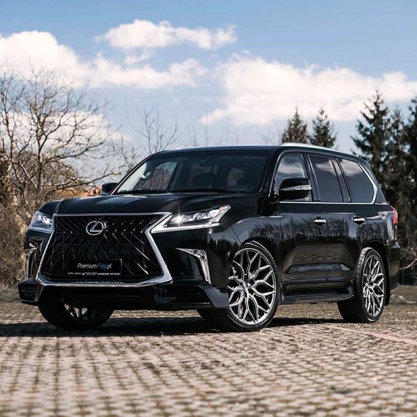 OEM Car Bumper Upgrade to 2016 TRD Model Grill Front Lip Fog Lamp Front Bumper for Lexus LX570 2008-