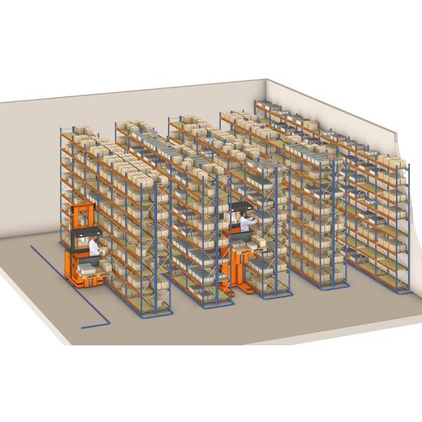 Multi Levels Warehouse Storage Racks Q235B Steel 300 - 500kg Loading Capacity