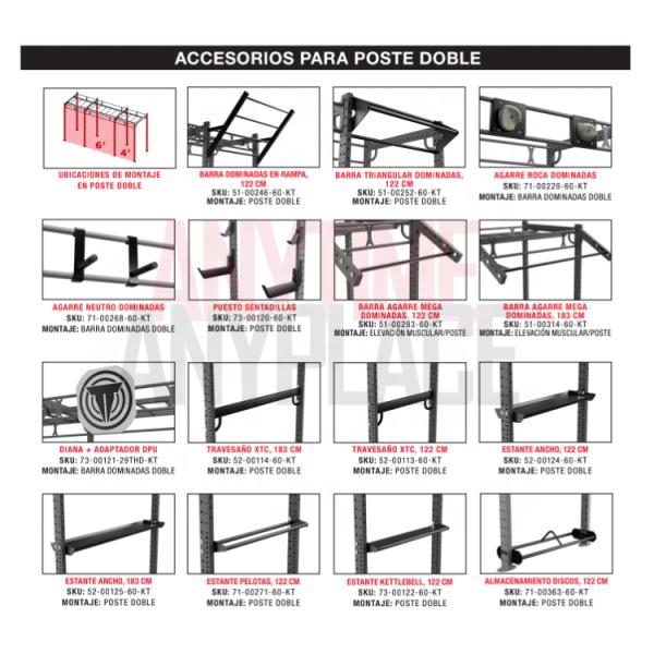 4*12FT 4*24FT Cross Fit Rack Multi Function Station With Accessories