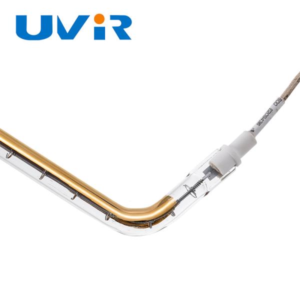 Tuyau de chauffage infrarouge 3D plaqué doré 150-6000W