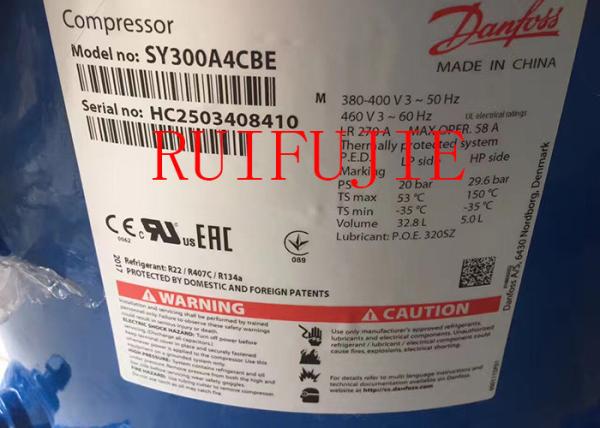 25HP Commerical Refrigeration Scorll Compressor SY300A4CBE SY300A4CBM 380-460V/3/50~60Hz