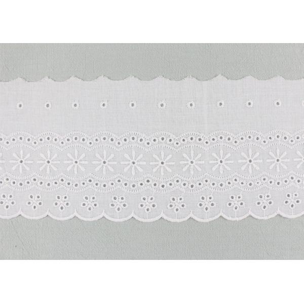 Вышитая отделка шнурка хлопка отверстии цветка с шириной азо свободно органической 13км