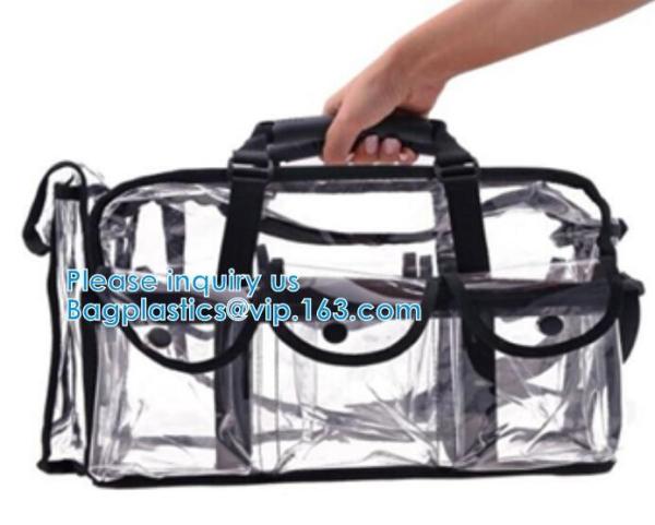 Adjustable Shoulder Strap and Zippered Top, Stadium Security Travel & Gym Clear Bag, Perfect for Work, School