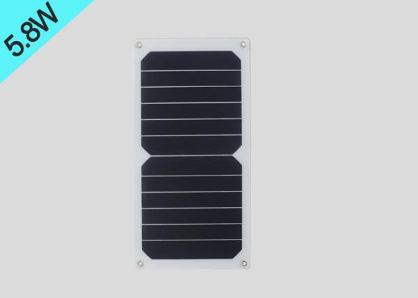 Customized Waterproof Small Flexible Solar Panels 5.8W Sunpower With Single USB