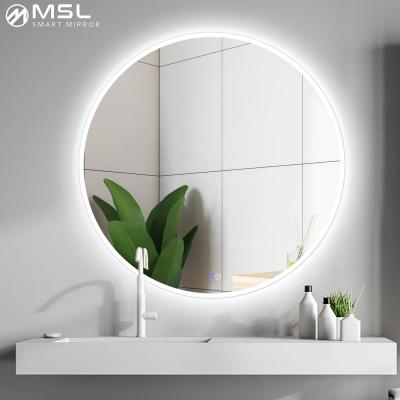 Modern Touch Sensor Light Mirror IP44 Backlit LED Bathroom Mirror 6000k