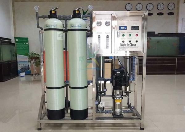 500LPH Ro System Well Water Filtration Plant 500LPH Fiber Glass / 304 Industrial Water Filter