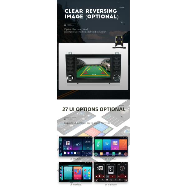 Grandnavi 7 pouces Android 11 Radio de voiture sans fil Carplay Pour Mercedes Benz SLK Classe 2004-2010