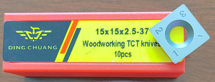Вставки 15x15x2.5-37° карбида резцов Woodturning карбида ODM OEM Indexable