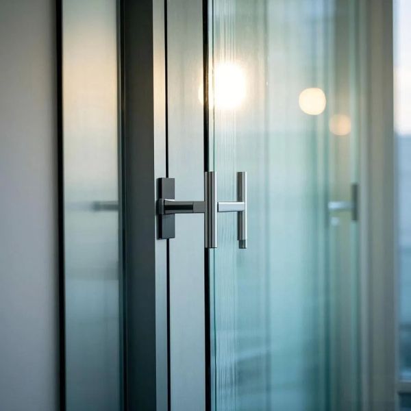 Custom Tempered Glass Door Laminated Finish For Modern Spaces