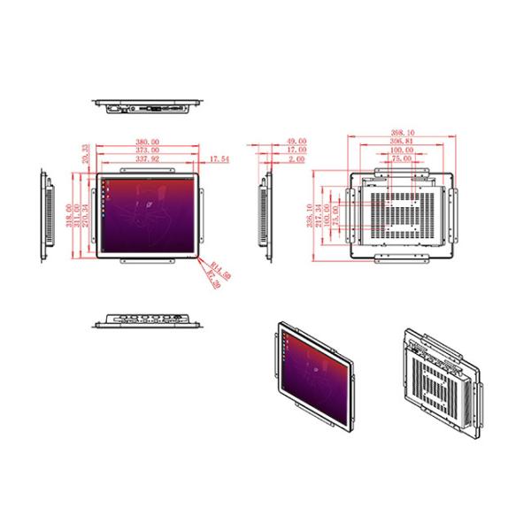 17-Inch Linux Touch Vision Platform for Manufacturing Equipment, Digital Directories, Public Information Hubs, and Energy Dashboards