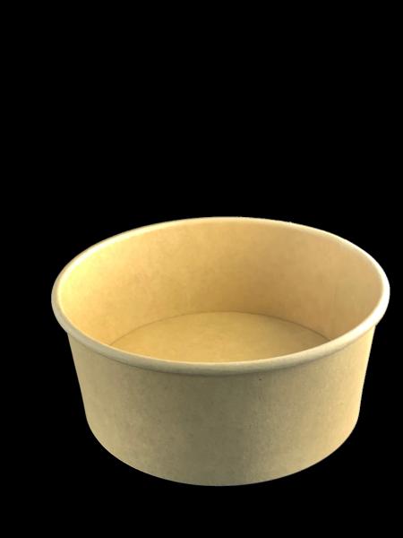 8 12 16 22オンス カスタムロゴ クラフト紙 ボウル 紙 持ち帰り 蓋付き 食品容器