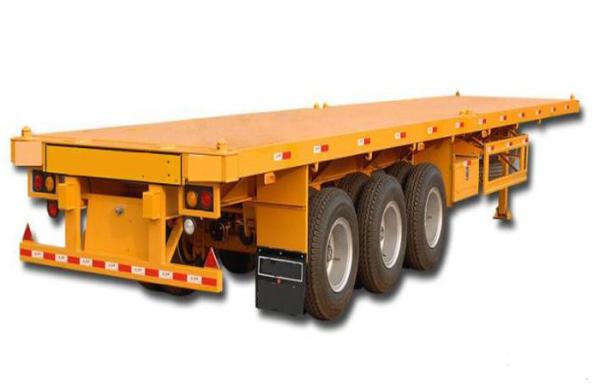 Do leito eixos 50Tons 13m do caminhão de reboque 3 semi para a carga do recipiente