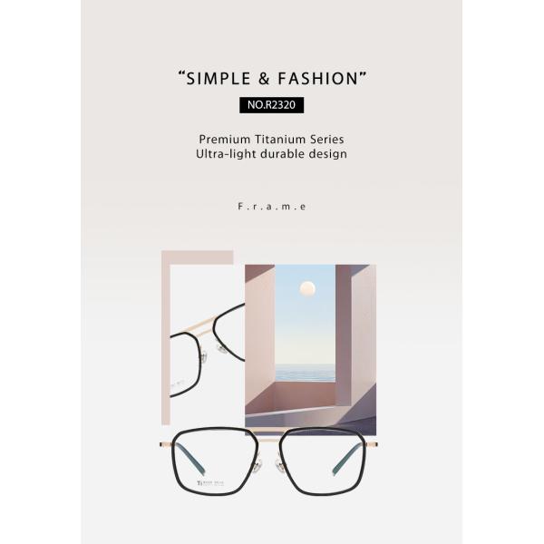 Ясные стекла титана ацетата объектива, Unisex OEM стекел рамки металла