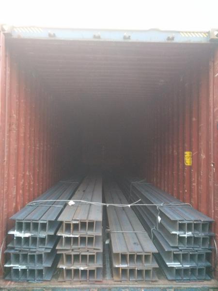 SS400 Grade Hot Rolled Steel Welding H Beam 150 Mm Flange Width ISO Certification
