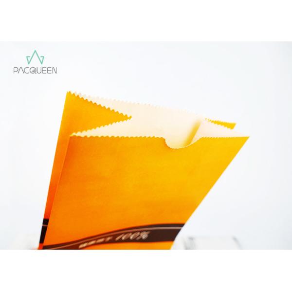 Food Grade Greaseproof Wrapping Paper Bags PE Lining For Bakery Products