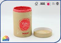 Tube intérieur rouge réutilisable d'emballage de papier pour le collagène de soins de la peau