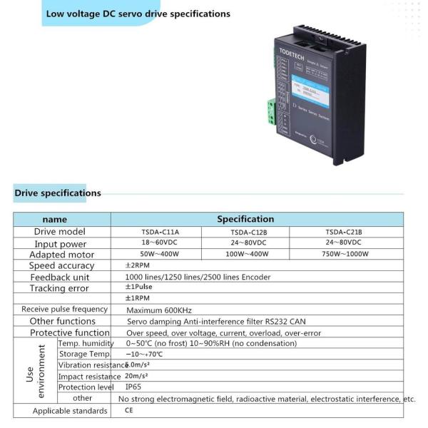 3000rpm Servo Motor 100w Low Voltage Stepping Micro Motor IP65