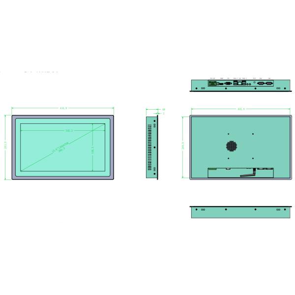 Компьютер с встроенной сенсорной панелью Intel Core I7 с 4G DDR3 памятью и 256G SSD емкостью хранения