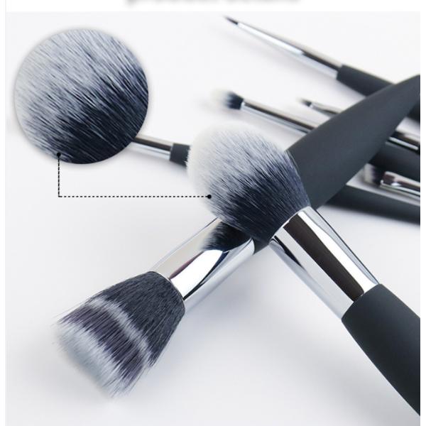 7 Pieces Luxury Travel Makeup Brush Set Easy Grip Durable Plastic Handle