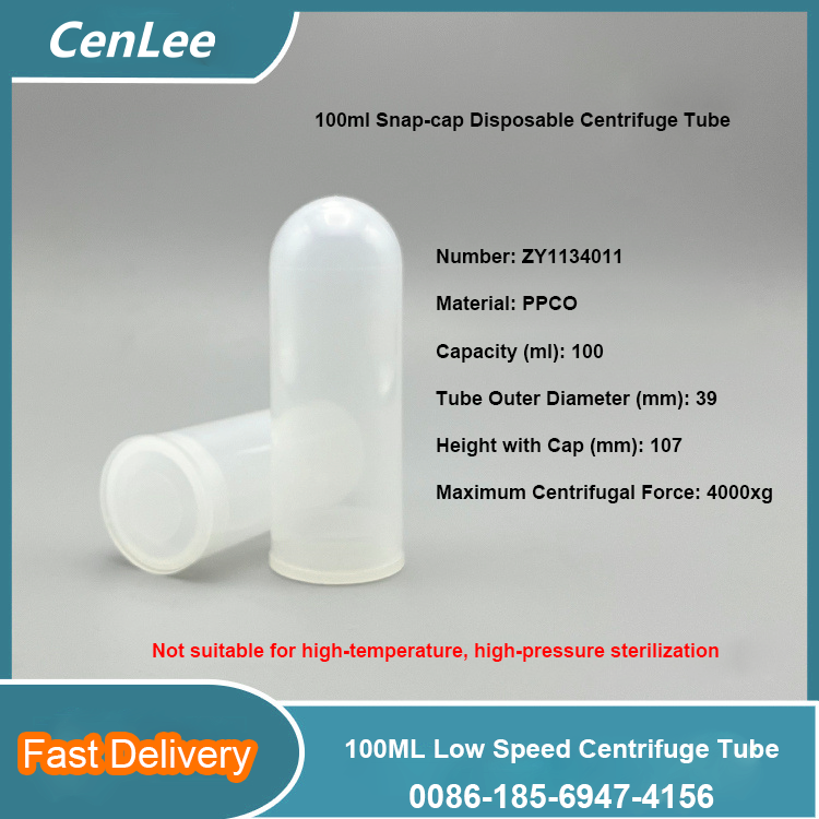 Large Volume 100ml Centrifuge Tubes for Lab Sample Processing