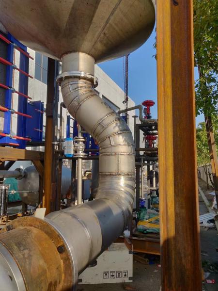 Evaporador mecânico do Recompression do vapor do sistema de aço inoxidável da MVR 1000l