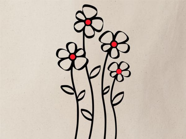 Shopping Bag Women Flowers 04