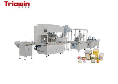 Mini Scale Three Pieces Can Filling Line For Fruit Juice Processing Electric Driven