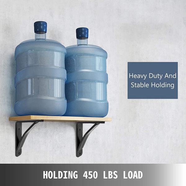 Floating Shelf Brackets with Welding Process and Heavy Duty Hammered Millwork Iron