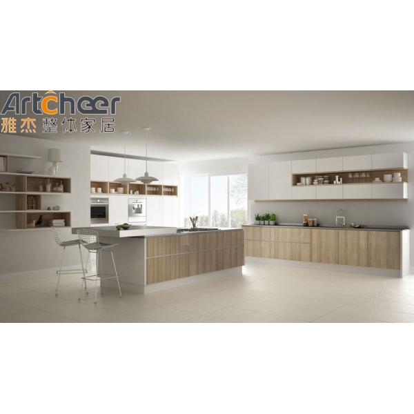 Mail Packing Wooden Style Kitchen Cabinet with Island and Cupboard Accessories Made