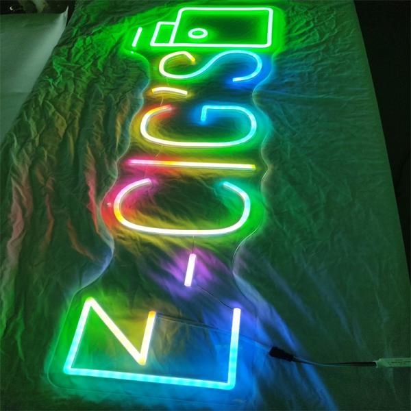 Acrylic Neon Sign Board Led Box Advertising Sign For Christmas Decoration