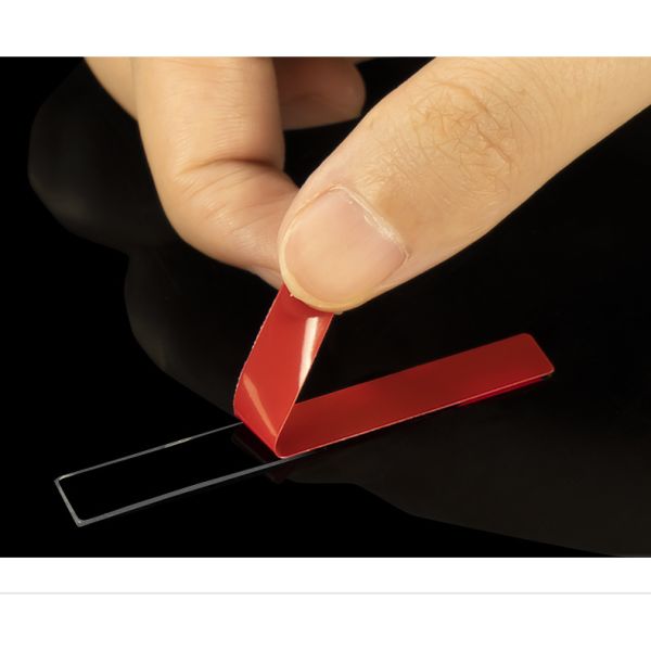 High Viscosity Red Crystal Nail Tape Cut-Free Adhesive Sticker with Double Sided Acrylic Wearable Manicure Display Tape