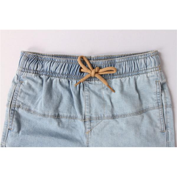 Light Blue Junior Kids Denim Shorts 95% Cotton 5% Spandex