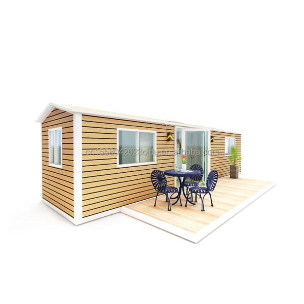Vacation Style Family Prefabricated Wooden House with 2 Bedrooms 1 Bathroom 1 Kitchen Directly
