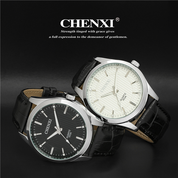 Zinc Alloy CE Rohs Nickle Free Quartz Watch Man Stainless Steel Case Leather Watch Unisex