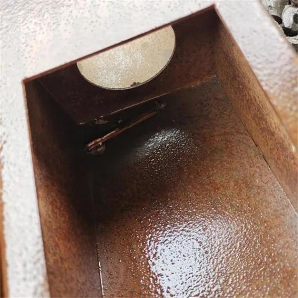 Iluminação de jardim de aço corten