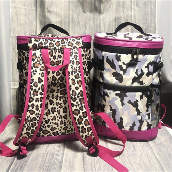 Último design Saco de almoço isolado Leopardo Mochila de piquenique colorida isolado