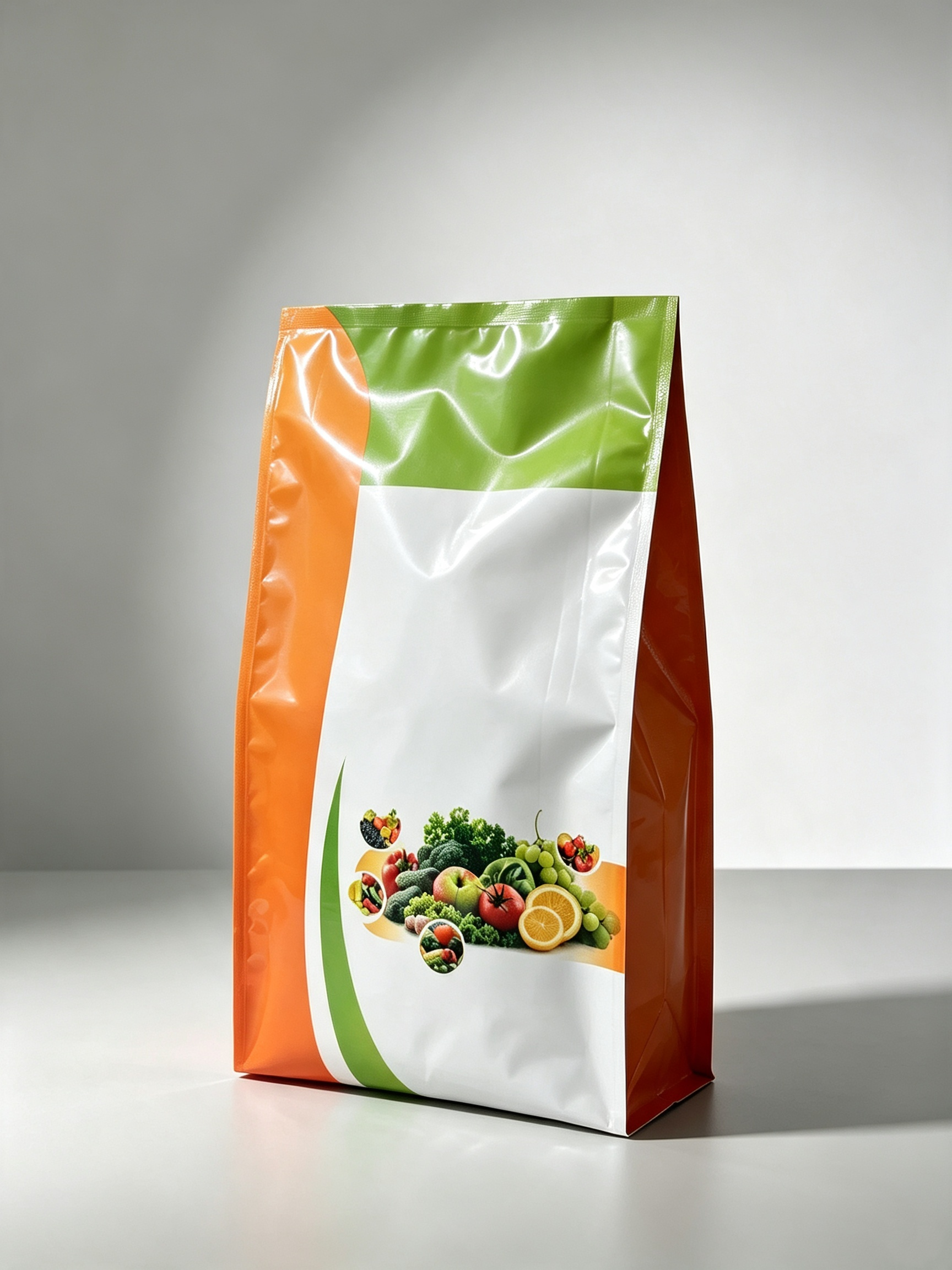 Food-Grade PE/PP Stand-Up Zipper Bag with Resealable Zipper Seal and Laminated Construction