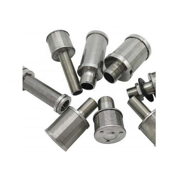 Non Clogging Johnson Wedge Wire Screen Nozzle Customization Acceptable