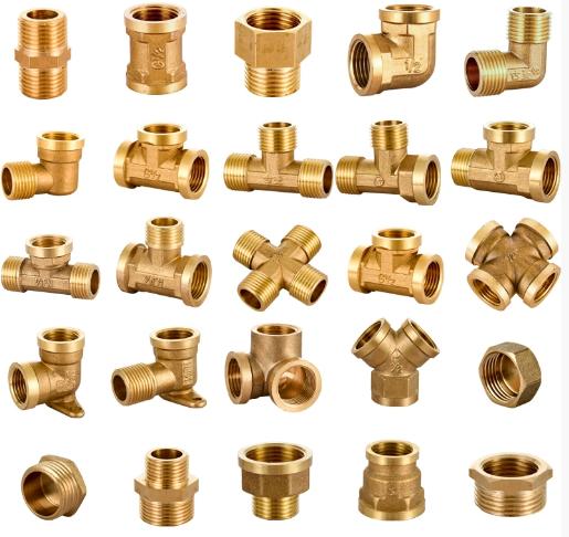 Brass Quick-Release Push Fit Coupling for PEX Copper Pipes
